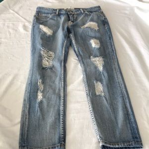 Mango Distressed Jeans